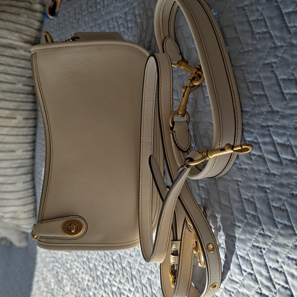 Coach SWING Shoulder & Crossbody Bag In Chalk Brass
